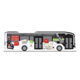   Rietze 76361 MAN Lion's City 12 E autóbusz, Freisinger Stadtwerke (H0)