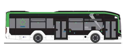 Rietze 76362 MAN Lion's City 12 E autóbusz, Stadtwerke Gütersloh (H0)