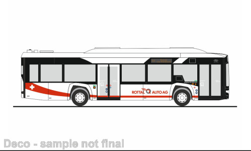 Rietze 76813 Solaris Urbino 12 electric 2019 városi autóbusz, Rottal Auto AG (CH) (264941) (H0)