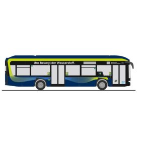   Rietze 77011 Solaris Urbino 12 Hydrogen 2019 autóbusz, MVV - Ettenhuber (H0)
