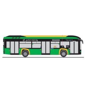   Rietze 77016 Solaris Urbino 12 Hydrogen 2019 autóbusz, MPK Poznan (H0)
