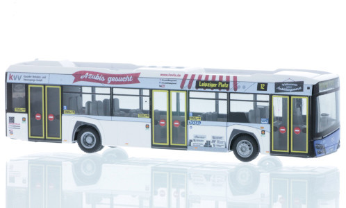 Rietze 77204 Solaris Urbino 12 2019 városi autóbusz, Kasseler Verkehrs- und Versorgungs GmbH (253940) (H0)