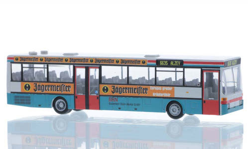 Rietze 77324 Mercedes-Benz O 407 városi autóbusz, BRN - Jägermeister (249255) (H0)