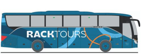 Rietze 77938 Setra S 515 HD autóbusz, Rack Tours (H0)