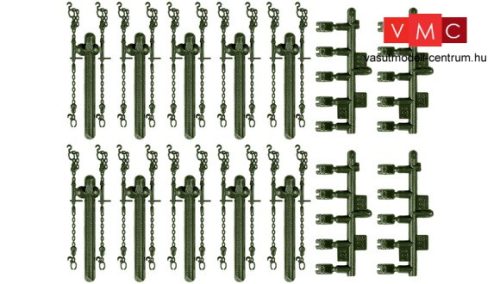 Roco 5110 Lekötőláncok és támasztóbakok katonai járművek vasúti szállításához (H0)