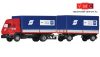 Roco 05176 Steyr S91 ponyvás teherautó pótkocsival, ÖBB Rail Cargo (H0)