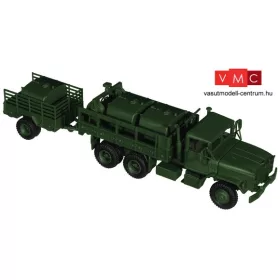   Roco 5186 M923 / M925 (6x6) katonai teherautó M105 A2 utánfutóval, üzemanyagtároló tartályokkal - US Army (H0)