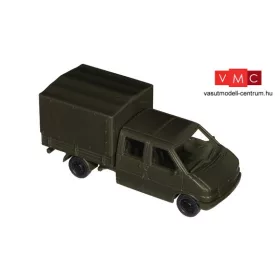   Roco 5191 Volkswagen Transporter T4 duplakabinos katonai ponyvás - ÖBH (H0)