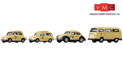 Roco 05379 Car Edition Post: Puch 500, Puch 700, Volkswagen Transporter T2a busz, Volkswagen bo