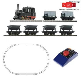  Roco 31035 Analóg kezdőkészlet: Gőzmozdony (GV) csillékkel és cementes lórékkal (H0e)
