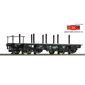   Roco 37595 Rakoncás nehézteherszállító négytengelyes teherkocsi, SSy, CSD (E4) (TT)