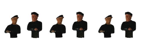 Roco 40001 Gőzmozdonyvezető és fűtő figurák, 3 pár (H0)