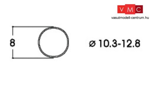 Roco 40069 Tapadógyűrű 10.3-12.8 mm-es kerékre, DC (10 db)
