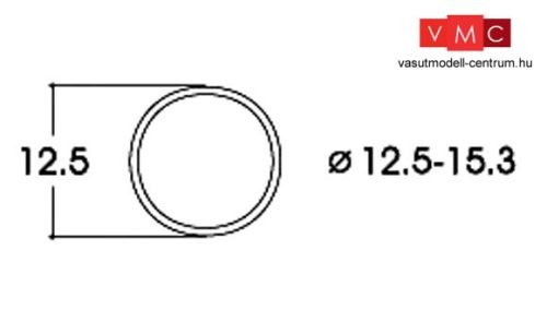 Roco 40075 Tapadógyűrű 12,5-15,3 mm kerékre, AC (10 db)