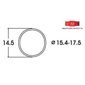 Roco 40076 Tapadógyűrű 15,4-17,5 mm kerékre, AC (10 db)
