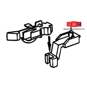   Roco 40281 Kuplung-Kurzkupplung (2 db), csapos rögzítéssel (H0)