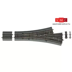 Roco 42543 Gumiágyazatos aszimmetrikus hármasváltó 15°, DWW 15, 287,5 mm Roco LINE (H0)