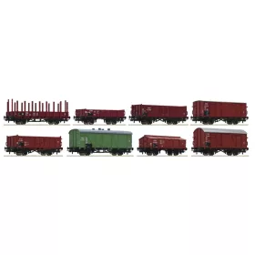 Roco 44001 Teherkocsi-készlet, 8 db, CSD (E3) (H0)