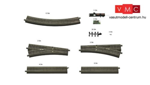 Roco 51250 GeoLine sínkészlet, párhuzamos vágány - Z21 Startset-hez (H0)