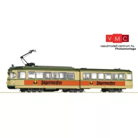   Roco 52580 Villamos, 6 tengelyes Duewag, bézs, Jägermeister reklámfelirattal (E3-4) (H0)