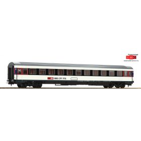   Roco 54167 Személykocsi, négytengelyes EC, fülkés 2. osztály, SBB, 1:100 (E6) (H0)