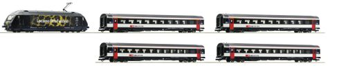 Roco 5510010 Villanymozdony Re 460 072-2, 4-részes EC személyvonattal, SBB (E6) (H0) - Sound