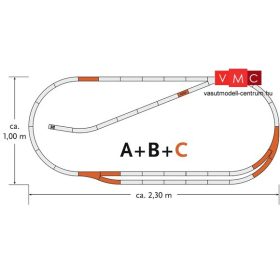 Roco 61102 GeoLine sínkészlet C