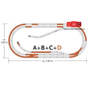Roco 61103 GeoLine sínkészlet D