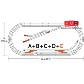 Roco 61104 GeoLine sínkészlet E