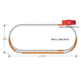 Roco 61152 GeoLine sínkészlet C1 (H0)