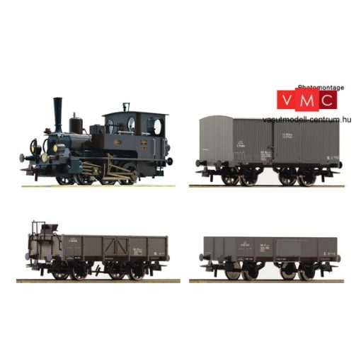 Roco 61458 Gőzmozdony 85 sorozat, tehervonattal, Kaiserzeit, KKStB (E1) - Sound