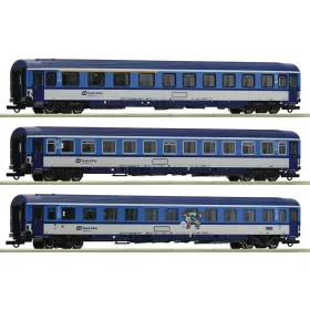   Roco 6200002 Személykocsi-készlet, 3-részes négytengelyes Eurofima, CD (E6) (H0)