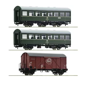   Roco 6200010 Személykocsi-pár teherkocsival, Rekowagen, DR (E4) (H0) #2