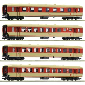   Roco 6200026 Személykocsi-készlet, 4-részes Schlierenwagen, Jaffa-Express, ÖBB (E4) H0) #1