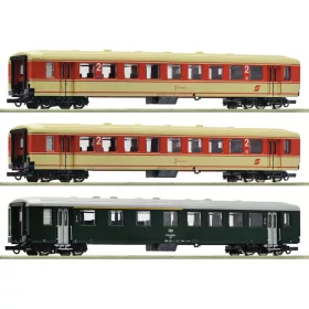   Roco 6200027 Személykocsi-készlet, 3-részes Schlierenwagen, Jaffa-Express, ÖBB (E4) H0) #1