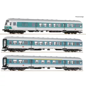   Roco 6200034 Személykocsi-készlet vezérlőkocsival, 3-részes n-Wagen, DB-AG (E5-6) (H0)