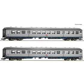   Roco 6200035 Személykocsi-pár, négytengelyes Silberling típus, 2. osztály, DB-AG (E5-6) (H0)