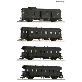   Roco 6200055 Személykocsi-készlet, 4-részes ex Donnerbüchse, SNCF (E3) (H0)