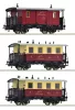 Roco 6200063 Személykocsi-készlet, 3-részes fogaskerekes Sonnblick-Bahn (E3-4) (H0)