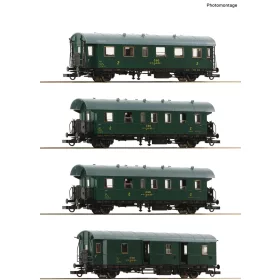   Roco 6200088 Személykocsi-készlet, 4-részes ex Donnerbüchse, CSD (E4) (H0)