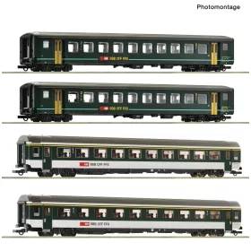   Roco 6200091 Személykocsi-készlet, 4-részes IR 1617 - Set 2, SBB (E5) (H0)
