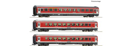 Roco 6200096 Személykocsi-készlet, 3-részes München-Nürnberg-Express, DB-AG (E6) (H0) - Set 1