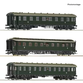   Roco 6200112 Személykocsi-készlet, 3-részes négytengelyes PKP (E3) (H0)
