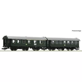   Roco 6200123 Személykocsi-pár, 3-tengelyes Umbauwagen, DB (E3) (H0) - Set 1