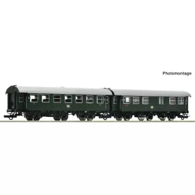   Roco 6200124 Személykocsi-pár, 3-tengelyes Umbauwagen, DB (E3) (H0) - Set 2