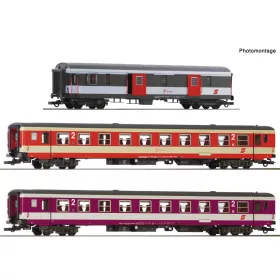   Roco 6200127 Személykocsi-készlet, 3-részes négytengelyes D 704 gyorsvonat, ÖBB (E5) (H0) - Set 1
