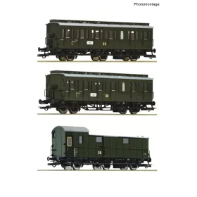   Roco 6200130 Személykocsi-készlet, 3-részes mellékvonali személyvonat, DR (E3) (H0) - Set 1