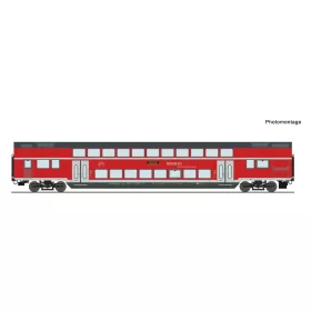   Roco 6200146 Emeletes személykocsi, négytengelyes DBpza, DB-AG (E6) (H0) - világítással