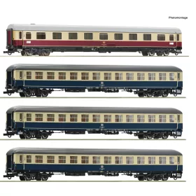   Roco 6200154 Személykocsi-készlet, 4-részes négytengelyes IC 511 Chiemgau, DB (E4) (H0)