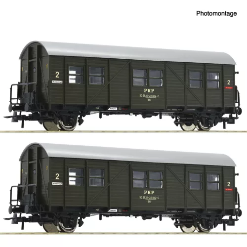 Roco 6200195 Kisegítő személykocsi-pár, Bti, PKP (E4) (H0)